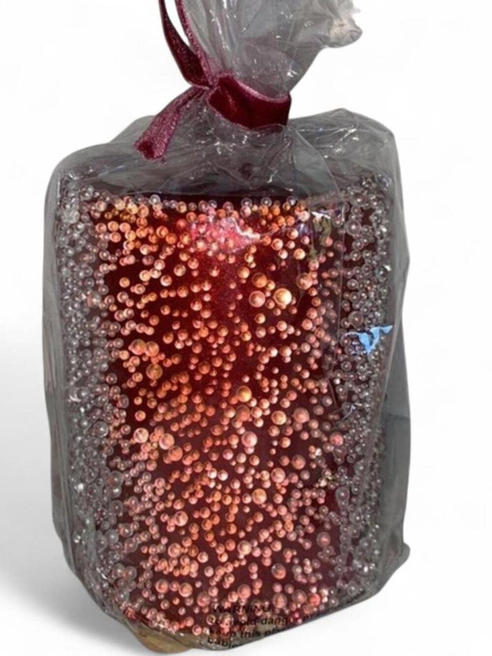 Z Gallerie Red Holiday Jeweled Candle NWT